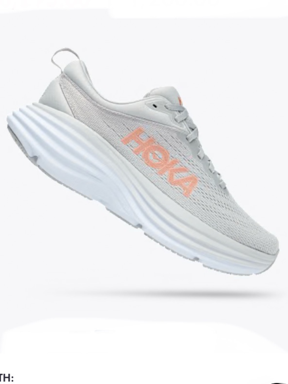 Hoka Bondi 8 Neutral Daily Training & Walking Shoe Size 10 1/2B